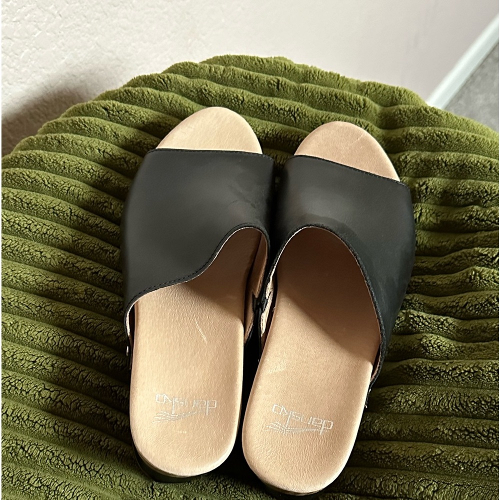 Dansko Leather Wedge Sandals